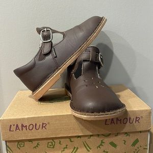 L’Amour Brown Mary Janes